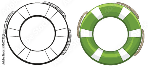 Lifeguard Safety Equipment Illustration