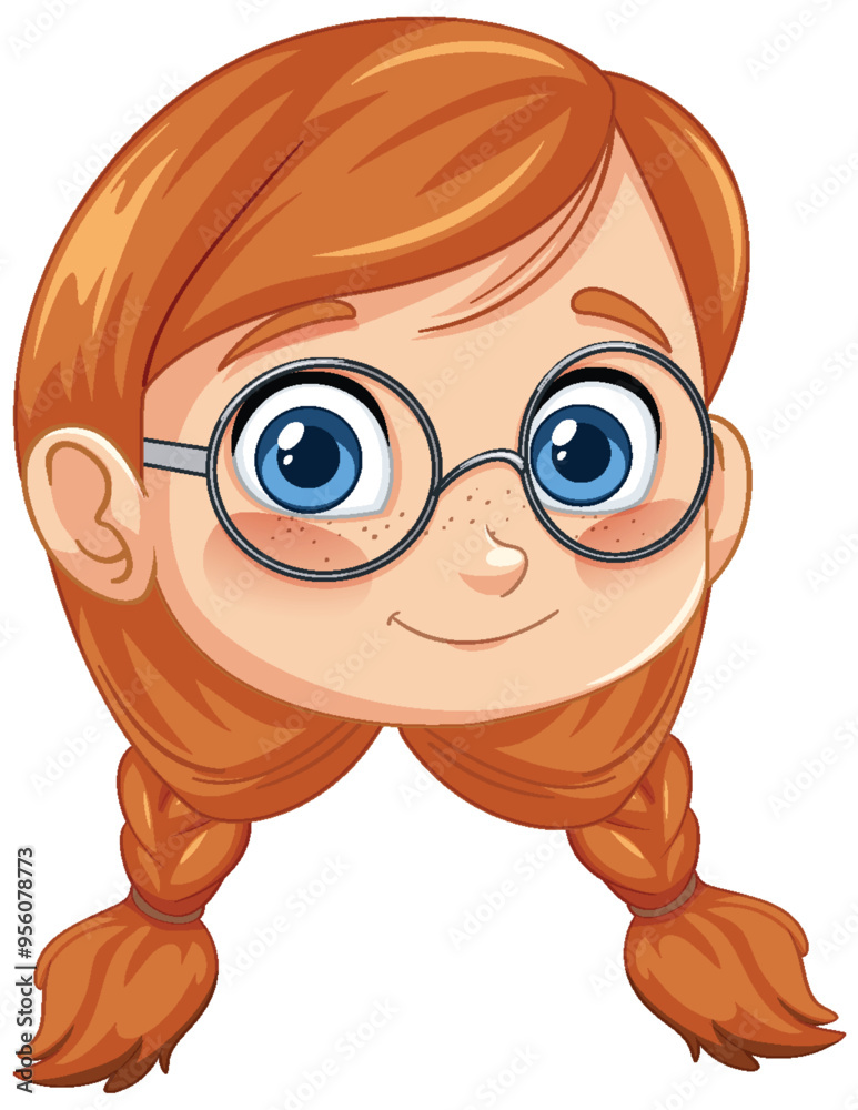 Smiling Girl with Glasses Smiling Girl with Glasses
