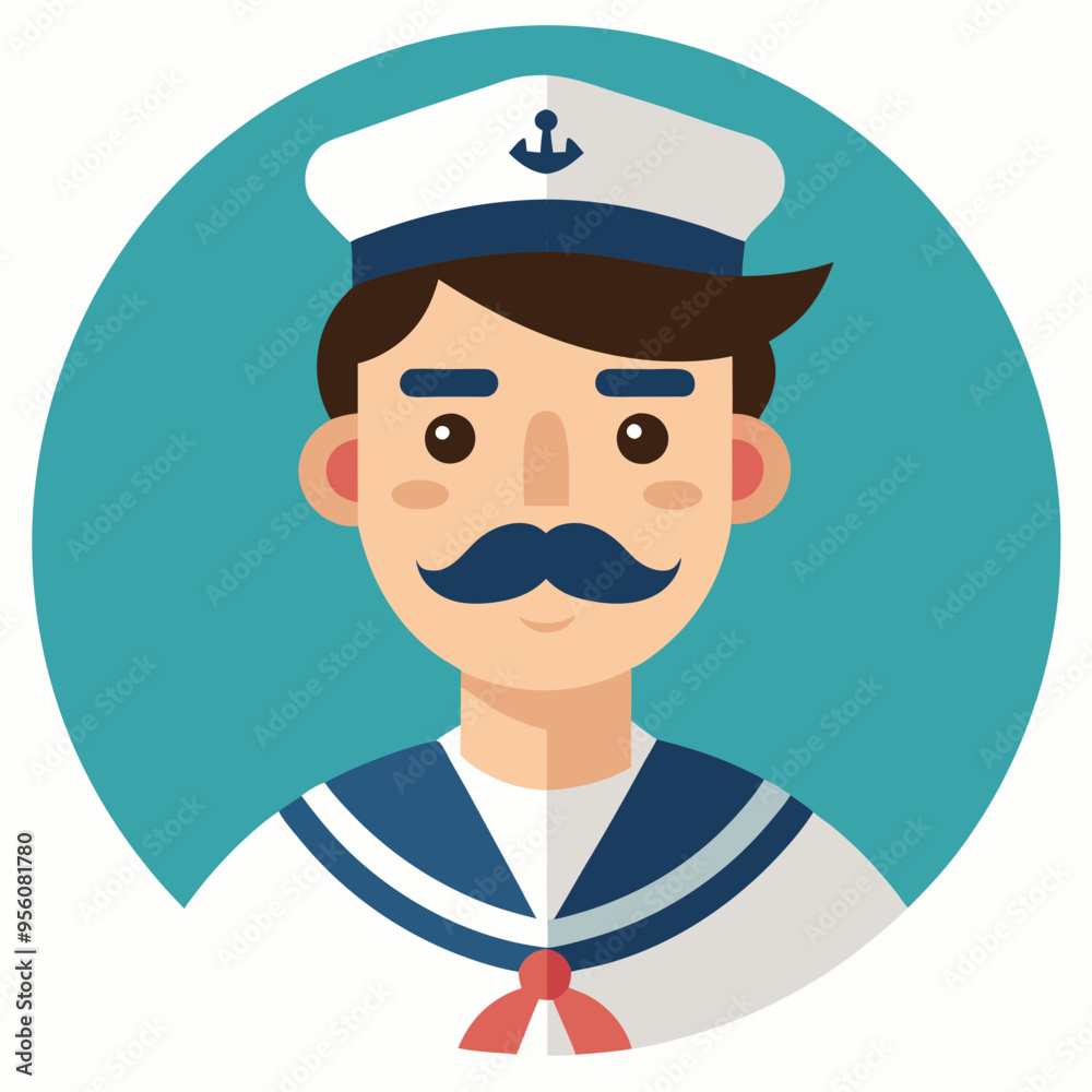 sailor capitan cartoon vector illustration sailor capitan cartoon vector illustration