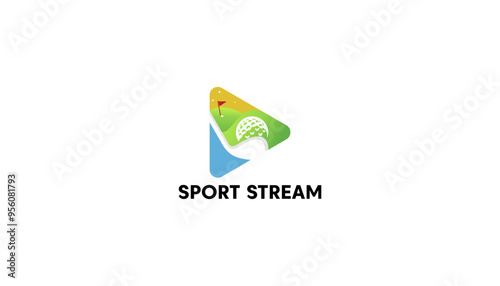 sports streaming vidio logo vector - sports logo