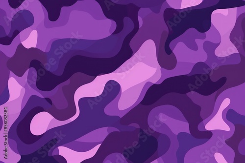 Camouflage pattern design poster background in Purple 