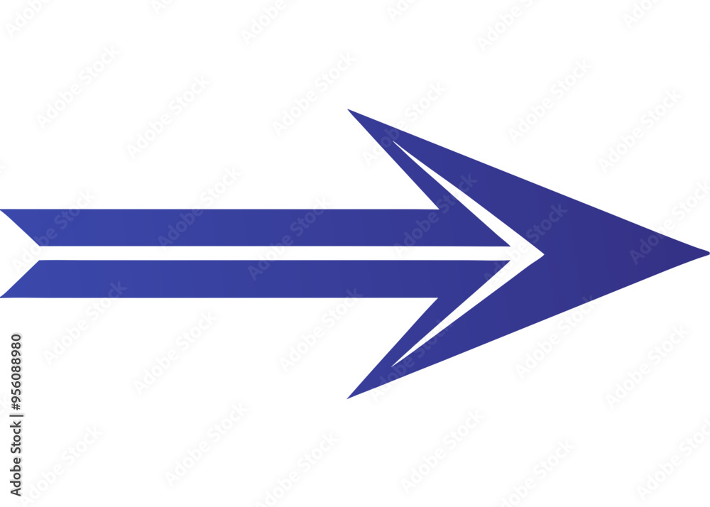 A bold, stylized blue arrow pointing right, featuring multiple layers for a dynamic, modern look A bold, stylized blue arrow pointing right, featuring multiple layers for a dynamic, modern look