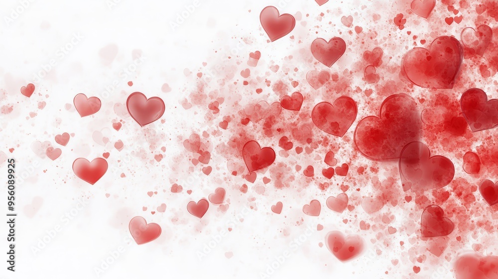 Red Hearts Abstract Background Valentine's Day Love Romantic Red Hearts Abstract Background Valentine's Day Love Romantic