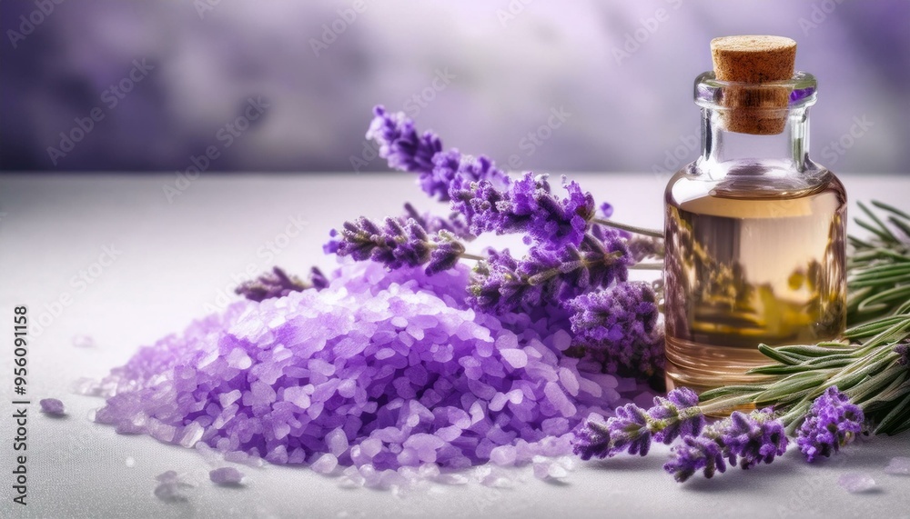 lavender bath salt and soap,Sea salt, flowers and bottle of lavender essential oil on light background,spa, aromatherapy, oil, lavender, beauty, bottle, flower, bath, lavender bath salt and soap,Sea salt, flowers and bottle of lavender essential oil on light background,spa, aromatherapy, oil, lavender, beauty, bottle, flower, bath,