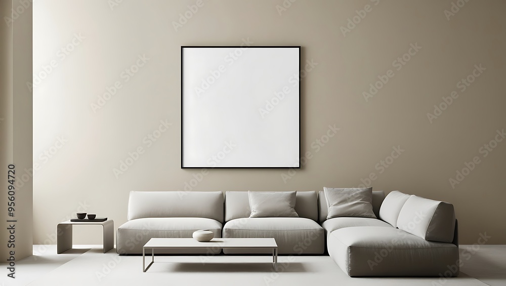 Versatile Poster Frame Mockup in a Bright and Cozy Space, Ideal for Highlighting Your Art, Photography, or Design Work Versatile Poster Frame Mockup in a Bright and Cozy Space, Ideal for Highlighting Your Art, Photography, or Design Work