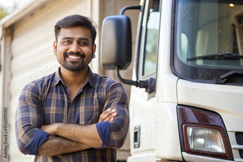 Indian Truck Driver with a Big Smile 