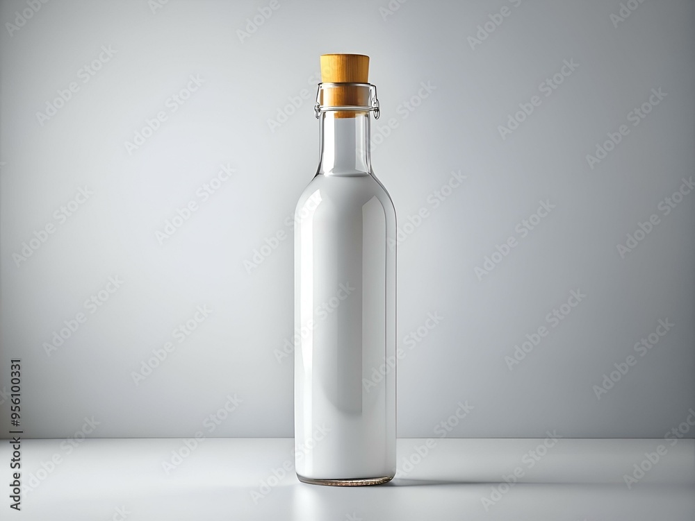 A clean. minimalist image of a glass bottle with a cork top. perfect for showcasing your brand or product. A clean. minimalist image of a glass bottle with a cork top. perfect for showcasing your brand or product.