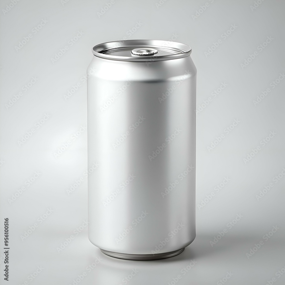 A clean and simple silver aluminum can mockup. perfect for showcasing your brand or design. A clean and simple silver aluminum can mockup. perfect for showcasing your brand or design.