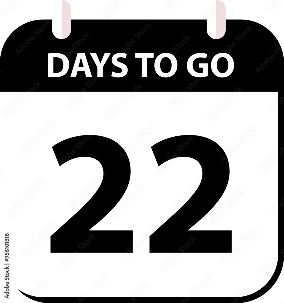 Countdown days left banner. Count time sale. Days to go. Countdown scoreboard timer. Vector illustration. Countdown days left banner. Count time sale. Days to go. Countdown scoreboard timer. Vector illustration.
