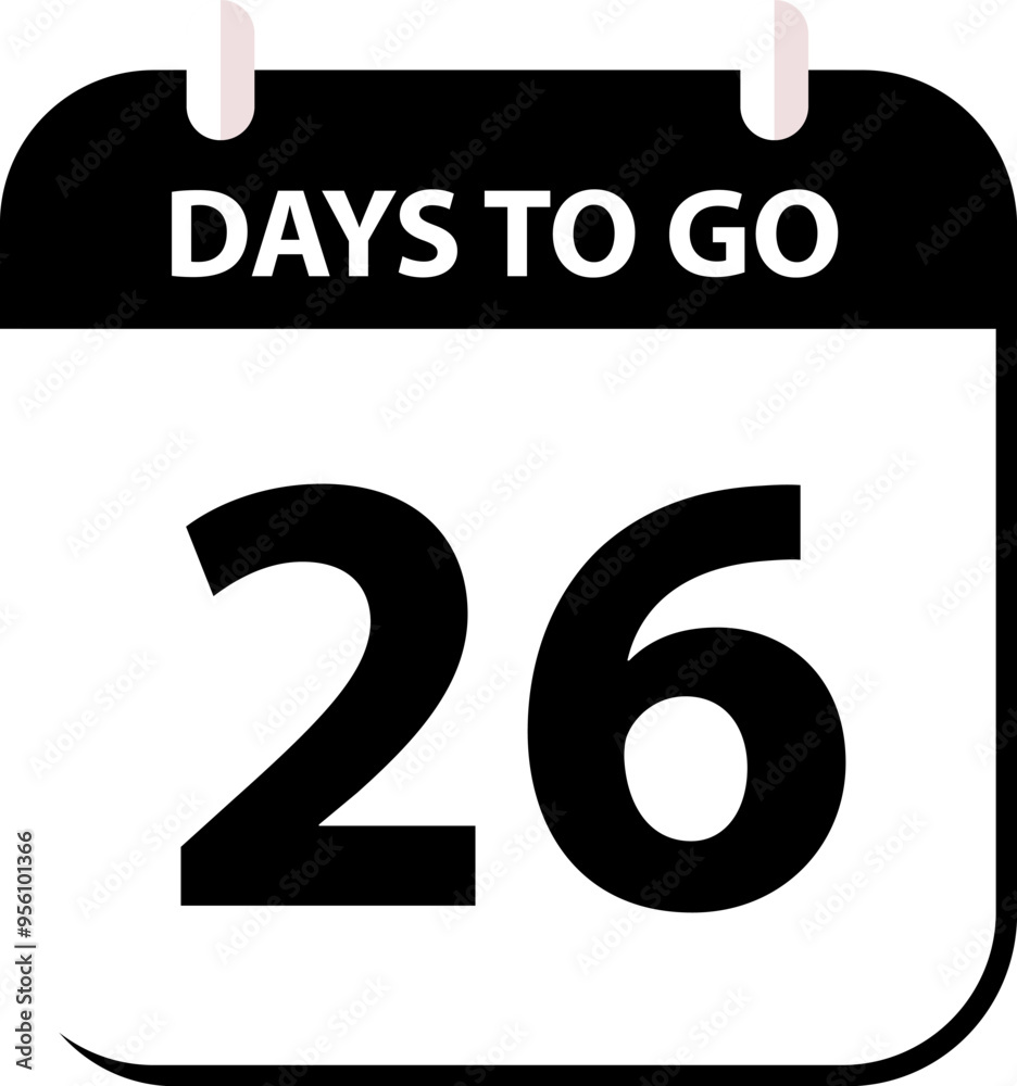 Countdown days left banner. Count time sale. Days to go. Countdown scoreboard timer. Vector illustration. Countdown days left banner. Count time sale. Days to go. Countdown scoreboard timer. Vector illustration.
