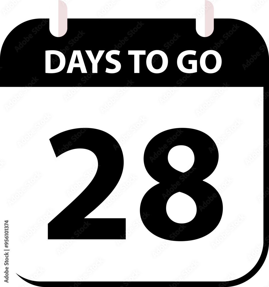 Countdown days left banner. Count time sale. Days to go. Countdown scoreboard timer. Vector illustration. Countdown days left banner. Count time sale. Days to go. Countdown scoreboard timer. Vector illustration.