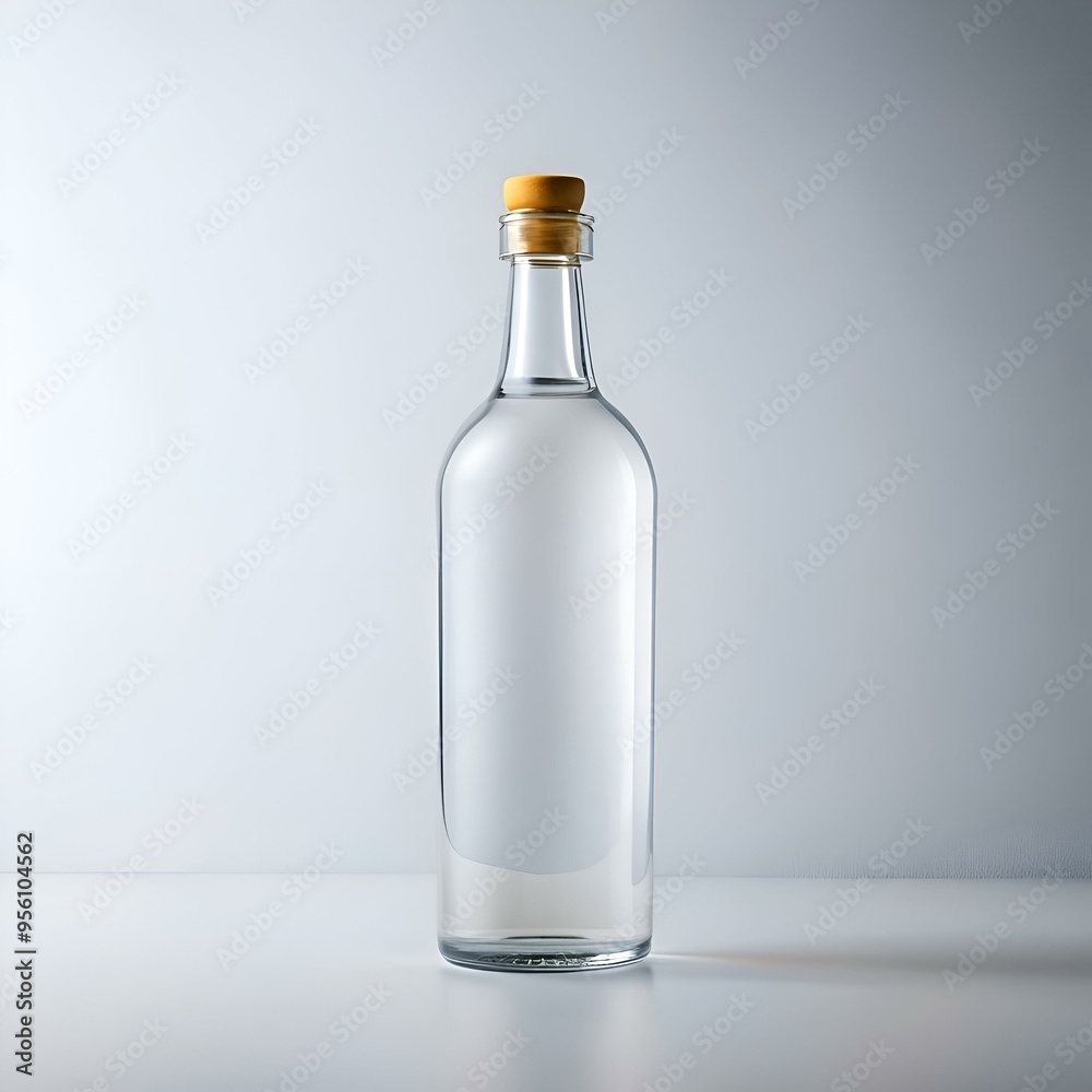 A clean. minimalist image of a glass bottle with a cork top. perfect for branding or mockups. A clean. minimalist image of a glass bottle with a cork top. perfect for branding or mockups.