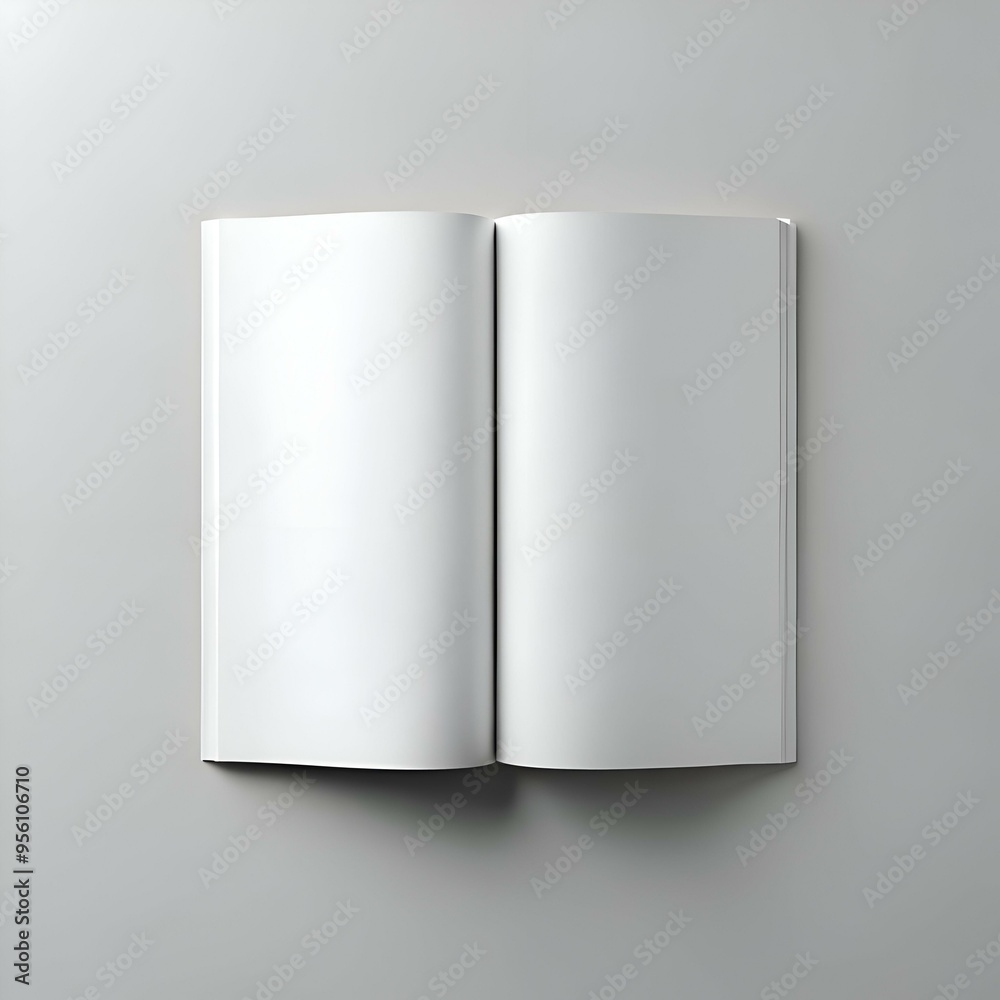 Clean and simple blank book mockup. perfect for showcasing your design ideas! Easily add your own text or images for a professional and polished look.