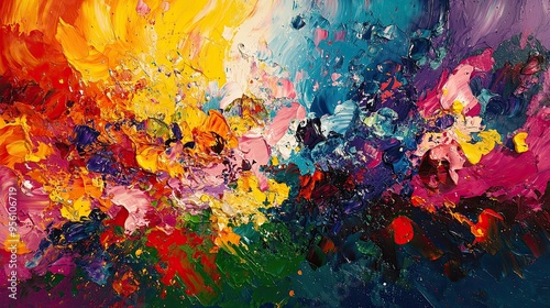 47. Imagine a canvas filled with a riot of energy and movement, a celebration of life and all its possibilities.