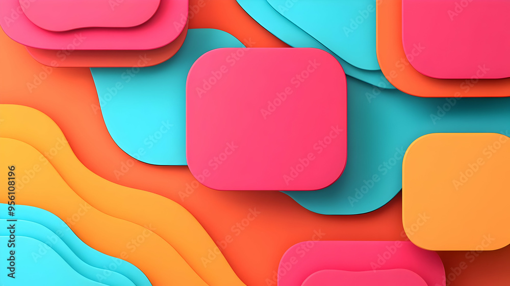 Abstract Colorful Geometric Shapes Background Abstract Colorful Geometric Shapes Background