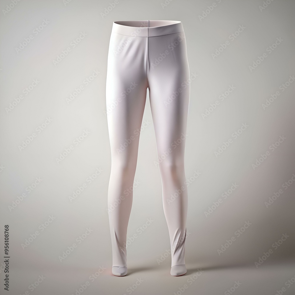 White pants mockup for design presentations. White pants mockup for design presentations.