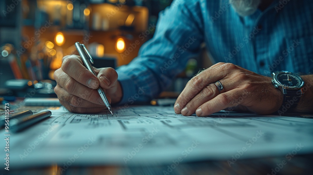 person writing on a paper map person writing on a paper map
