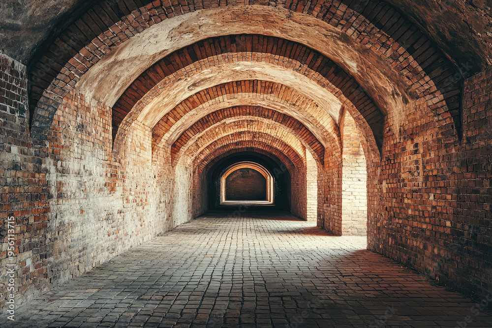 A Serene Passage: Stepping into History through a Majestic Brick Tunnel A Serene Passage: Stepping into History through a Majestic Brick Tunnel