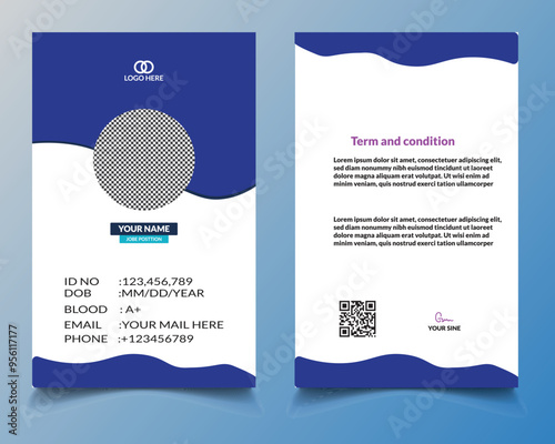 ID card design template free download