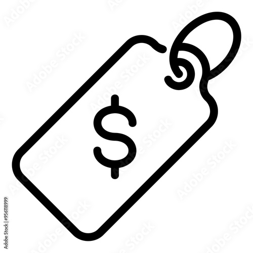 price tag Line Icon