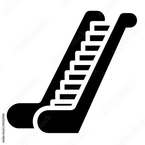 escalator Solid icon