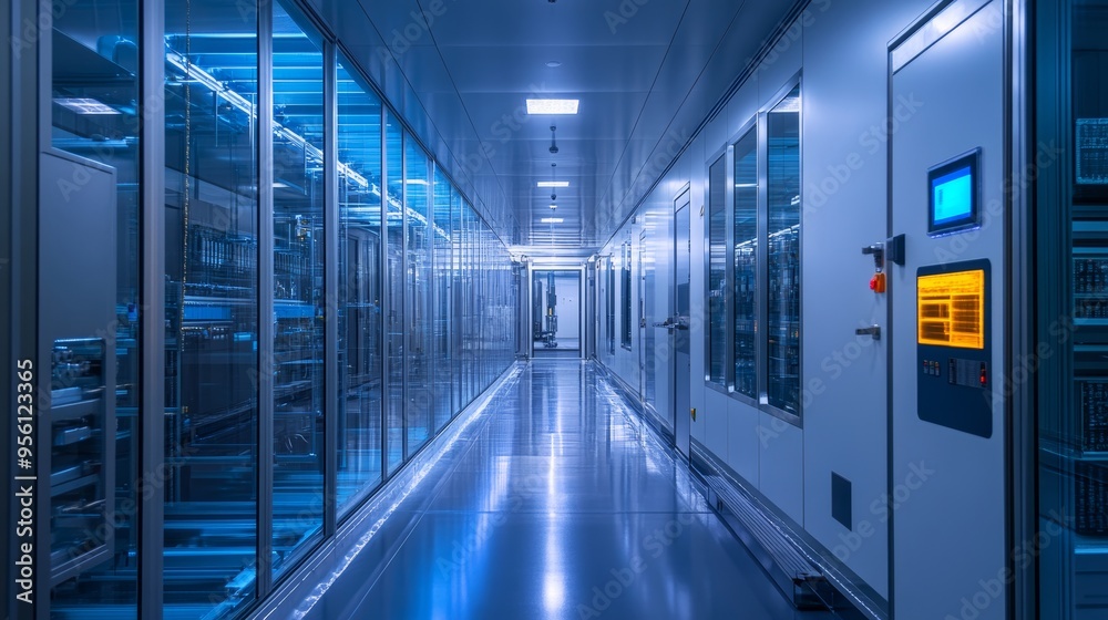 Illustrate the process of fabricating a beryllium copper board in a cleanroom environment