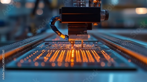 Illustrate the process of fabricating a beryllium copper board in a cleanroom environment