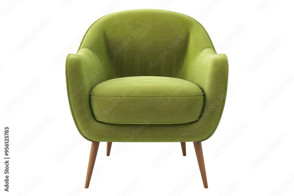 Accent Chair Isolated on Transparent Background Accent Chair Isolated on Transparent Background