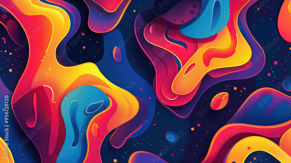 Vibrant Abstract Fluid Shapes Dynamic Patterns in Bold Colors for Energetic Visual Designs Vibrant Abstract Fluid Shapes Dynamic Patterns in Bold Colors for Energetic Visual Designs