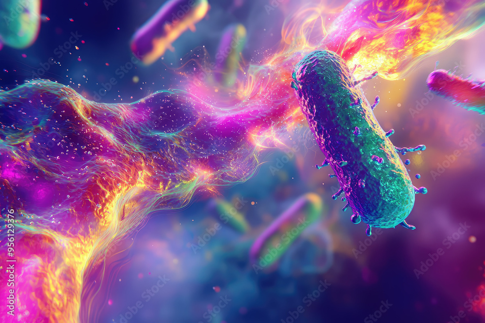 A Symphony of Color: Bacteria Dance in a Liquid Wonderland A Symphony of Color: Bacteria Dance in a Liquid Wonderland