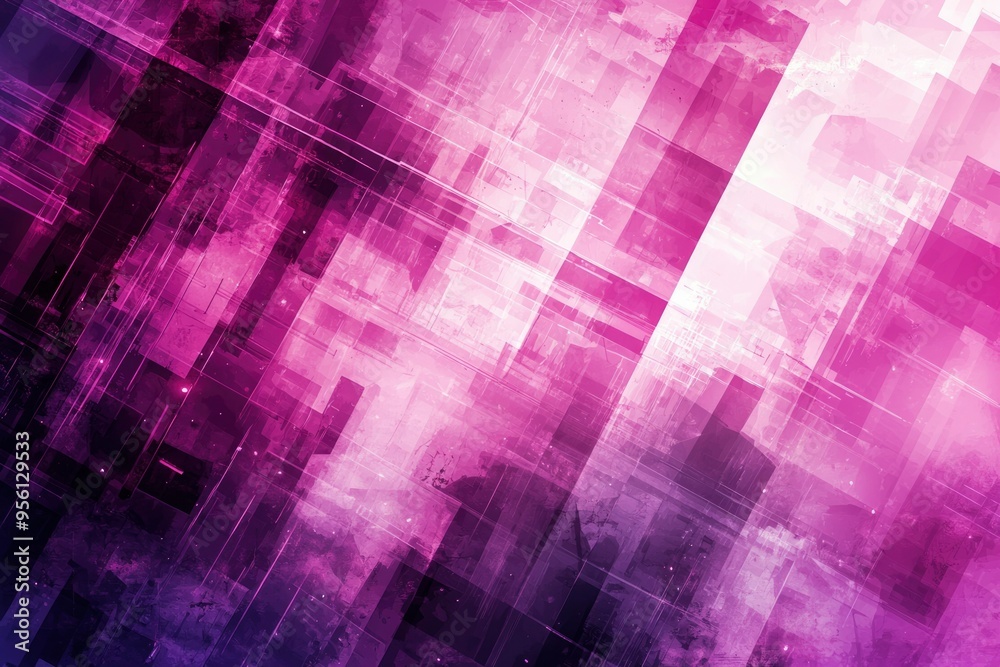Abstract Geometric Pattern with Purple and Pink Hues Abstract Geometric Pattern with Purple and Pink Hues