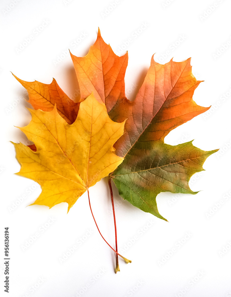 maple leaves isolated on white background maple leaves isolated on white background