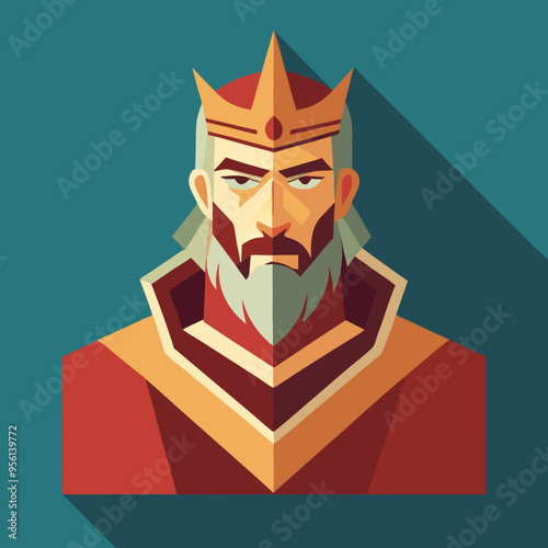 king royal cartoon vector illustration