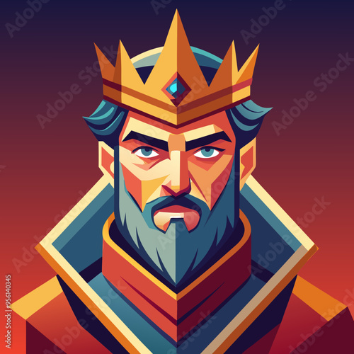 king royal cartoon vector illustration
