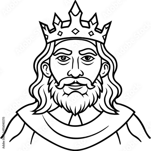 king royal cartoon vector illustration