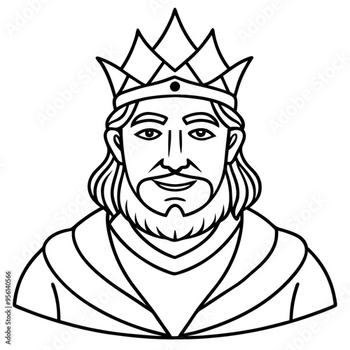 king royal cartoon vector illustration
