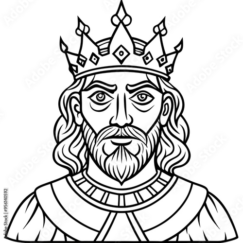 king royal cartoon vector illustration