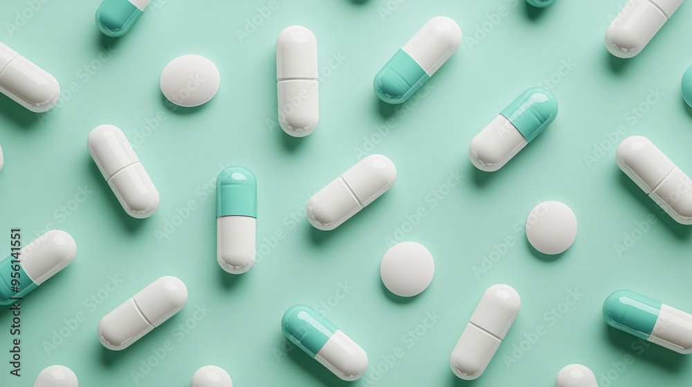 White and blue capsules on blue background,Medicines to combat the epidemic and viruses,tablet grid,Drug, tablet, pills,Global healthcare concept. Antibiotics drug resistance,Pharmaceutical industry. White and blue capsules on blue background,Medicines to combat the epidemic and viruses,tablet grid,Drug, tablet, pills,Global healthcare concept. Antibiotics drug resistance,Pharmaceutical industry.