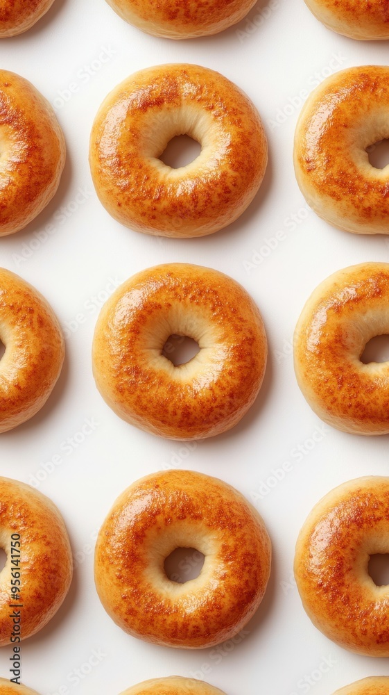 Freshly baked bagel with Sesame seed isolated on white background,Everything bagels topped with cream cheese,New York style bagels for breakfast,Homemade freshly plain,onion bagels,space for text. Freshly baked bagel with Sesame seed isolated on white background,Everything bagels topped with cream cheese,New York style bagels for breakfast,Homemade freshly plain,onion bagels,space for text.