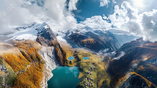 Aerial photos of Chinese scenery, natural scenery