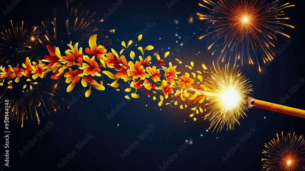 Obraz premium Diwali background