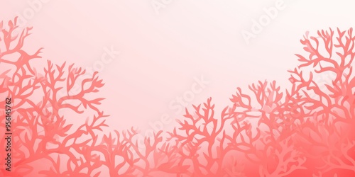 Coral powder background texture with copy space for text or product, flat lay seamless vector illustration pattern template for website banner