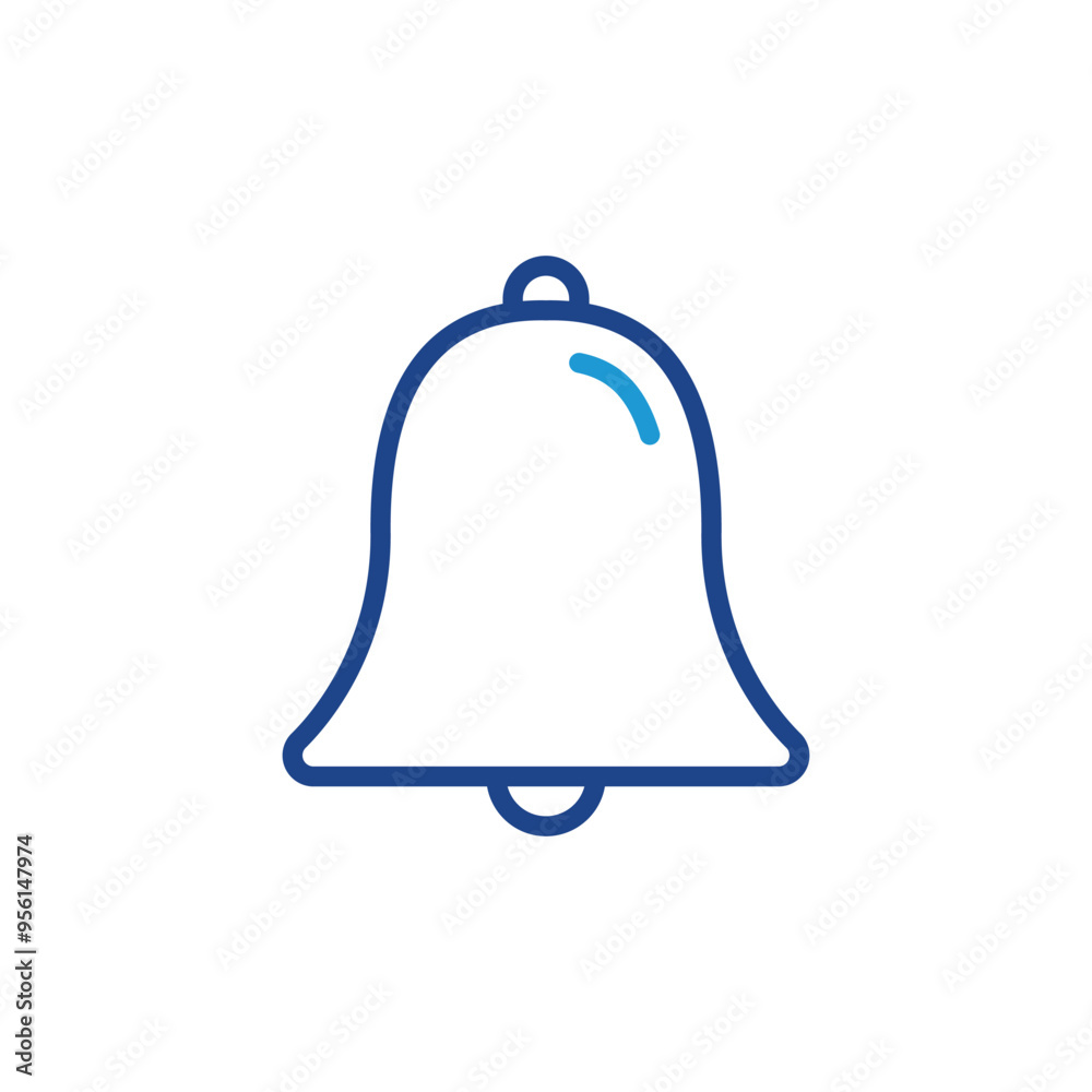 Bell icon. Notification icon vector for web site Computer and mobile app Bell icon. Notification icon vector for web site Computer and mobile app