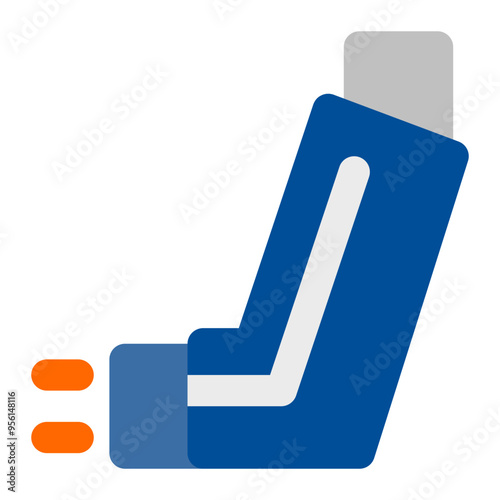inhaler, asthma, medication, pharmacy, medical flat icon