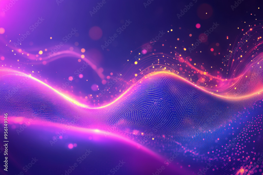Abstract Purple Wave.