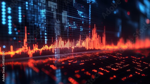 Digital display of interest rates falling rapidly, representing global financial changes.