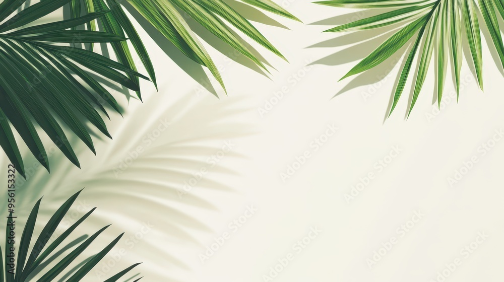 Fototapeta premium Shadow of a Plant on Sandy Surface