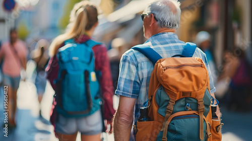 Seniors Embark on Exciting Travels and Adventures with Backpacks and Luggage