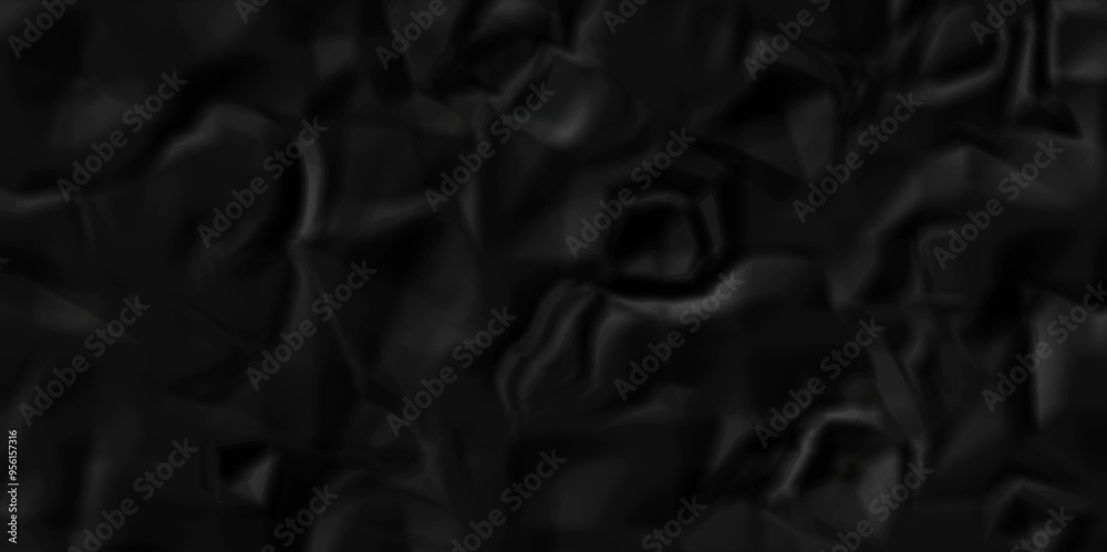 crumpled texture of dark black wrinkle chaotic paper. old crumple black paper sheet abstract shape background space for text.
crumpled texture of dark black wrinkle chaotic paper. old crumple black paper sheet abstract shape background space for text.