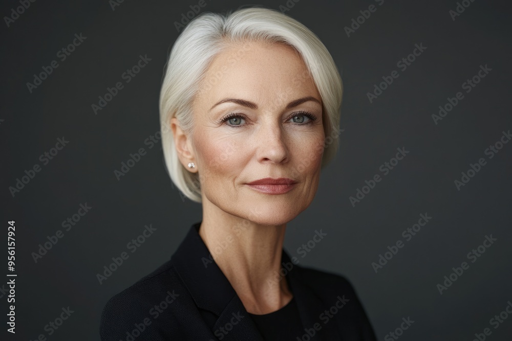 Portrait of mature businesswoman. Portrait of mature businesswoman.